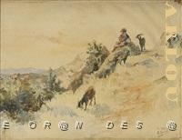 EDOUARD HERZIG BERGER ET SON TROUPEAU EN KABYLIE.jpg